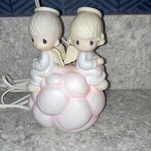 Precious Moments Pink and Cream Angel Figurine